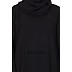 A-line Black color abaya with printed border A-line Black color abaya with printed border